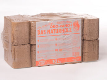 Holzbriketts eckig - Hartholz