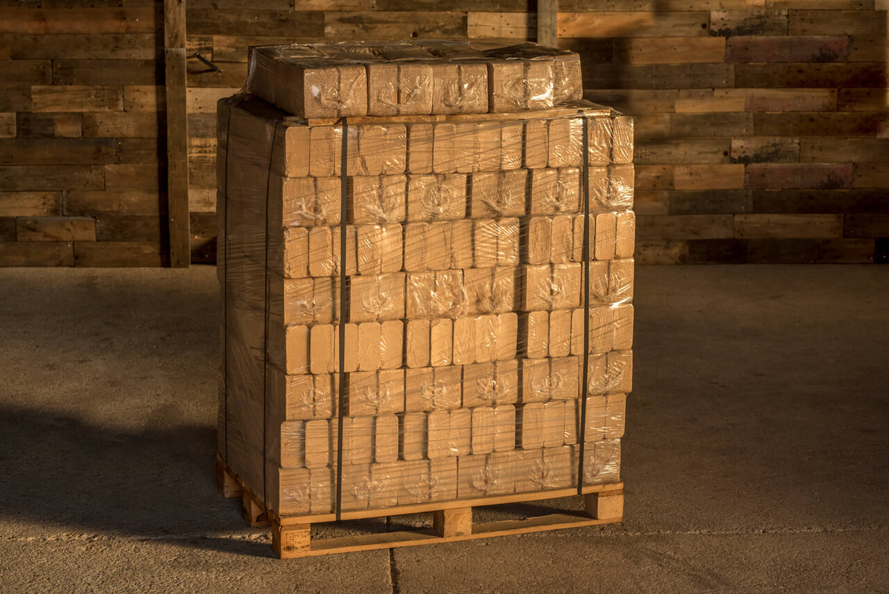 Holzbriketts eckig - Hartholz – Bild 2