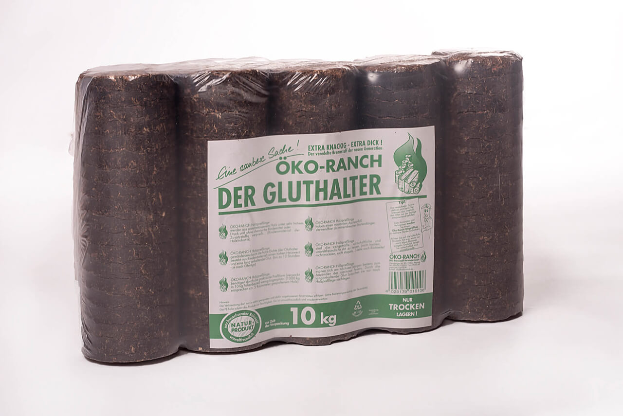 Rindenbriketts rund - Gluthalter